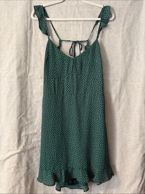 Abercrombie & Fitch Sage Green Polka Dot Sundress